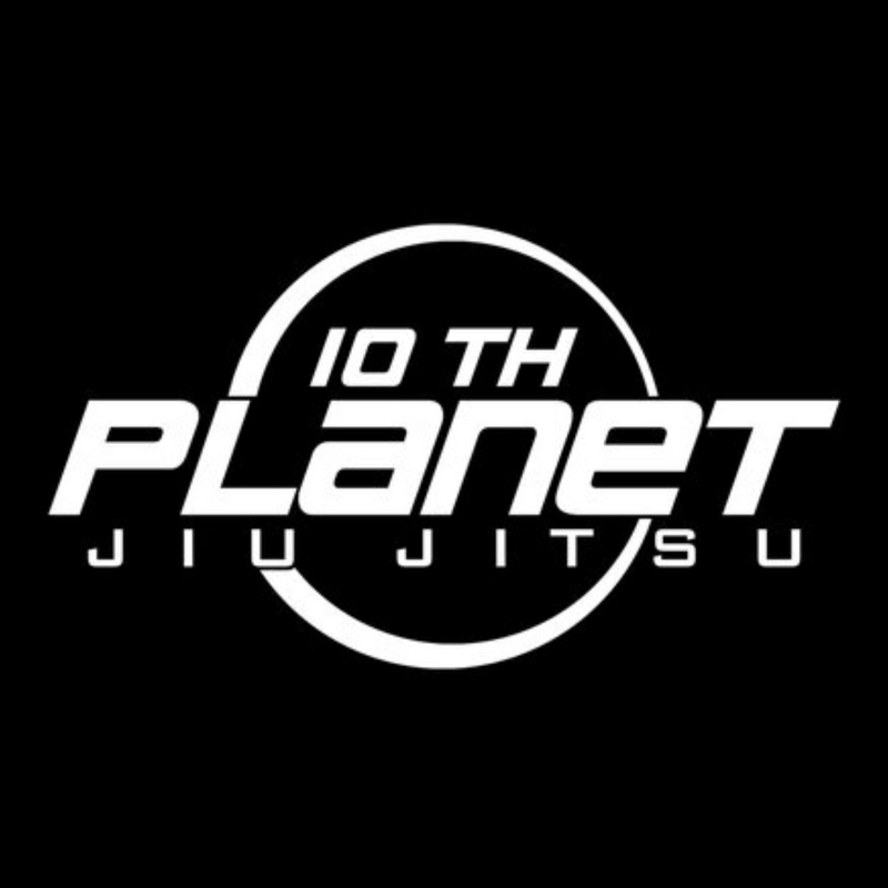 10th Planet Jiu Jitsu logo on a black background